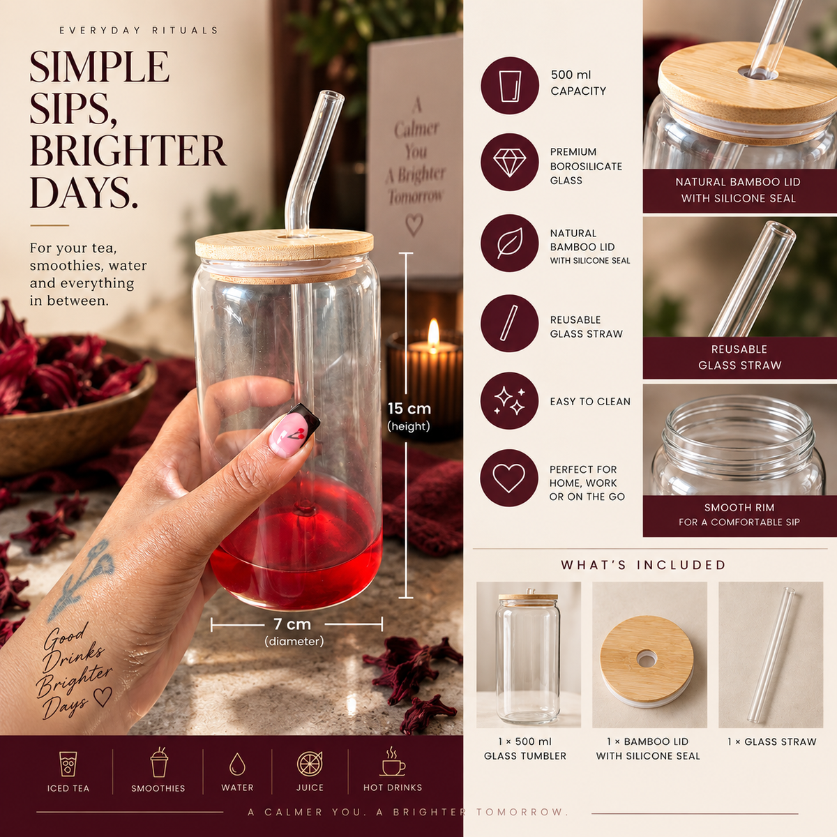 Unwind Glass Tumbler